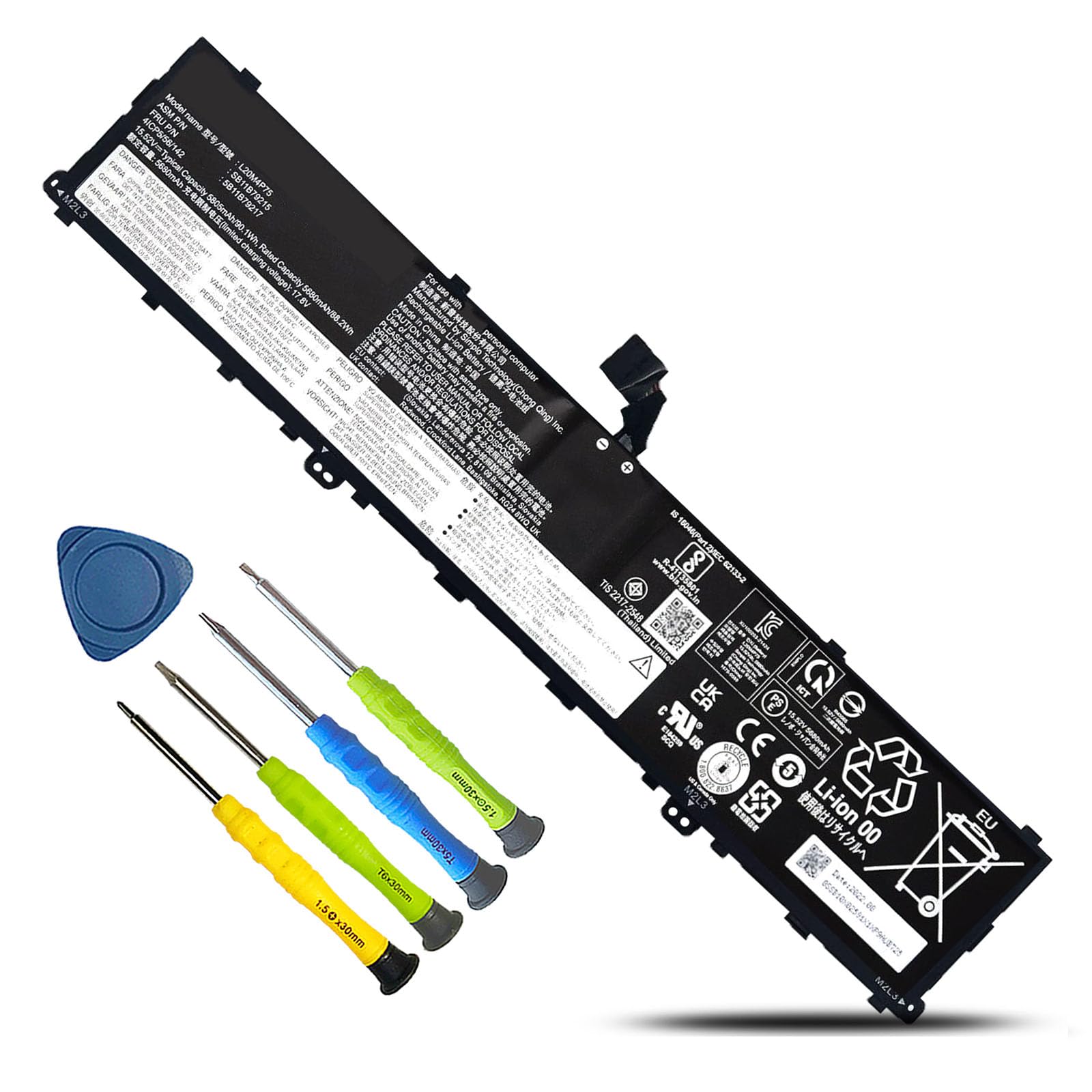 Amazon.com: L20M4P75 L20D4P75 Battery Replacement for Lenovo